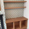 Alcove Shelving System for a Pair of Alcoves 1100mm Wide in Solid Oak