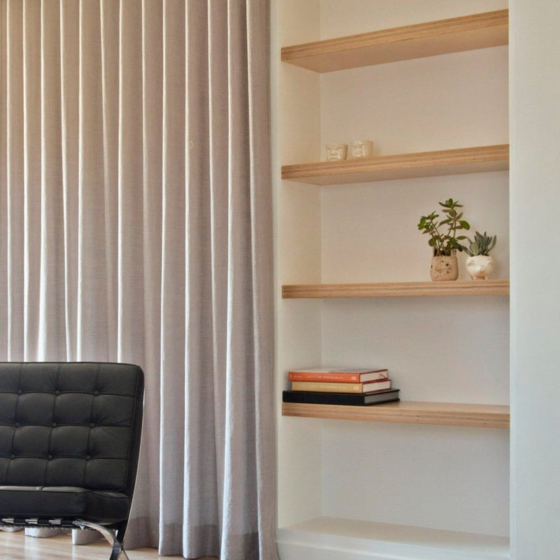 Alcove Shelving System for a Pair of Alcoves 700mm Wide in Birch Plywood