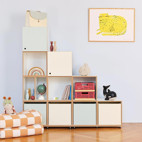Children's Room Shelving System Nursery 1500mm Wide in Painted MDF
