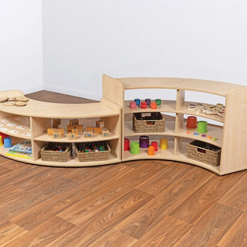 Children's Room Shelving System Nursery 1500mm Wide in Solid Ash