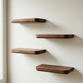 Floating Shelf Set of Four in Solid Walnut 1200mm Wide
