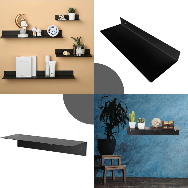 Floating Shelf in Powder Coated Steel 1500mm Wide by 200mm Deep