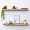 Floating Shelf in Solid Oak 1500mm Wide by 200mm Deep