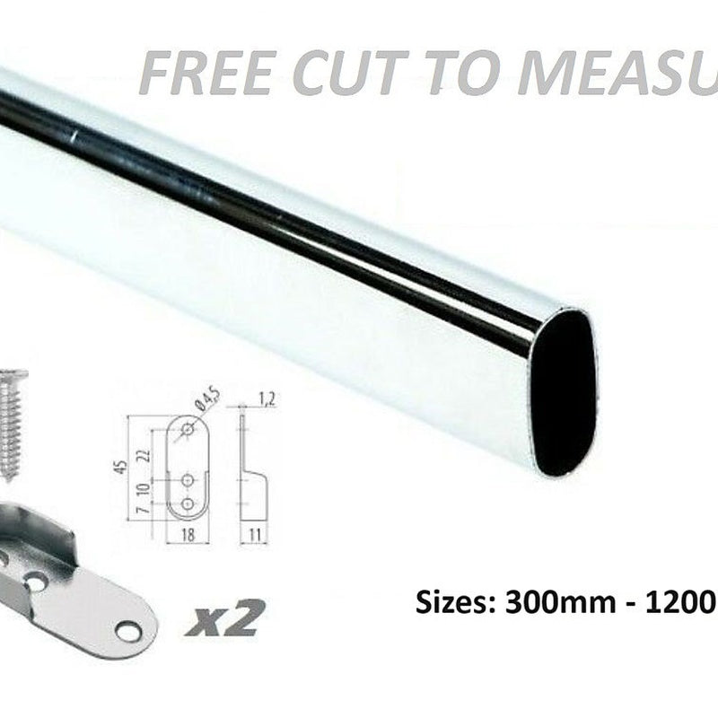 Hanging Rail with End Sockets 1200mm