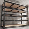 Heavy Duty Workshop Shelving System 3000mm Wide with Six Shelves in Solid Ash
