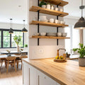 Kitchen Shelving System Over the Worktop 1800mm Wide in Painted MDF