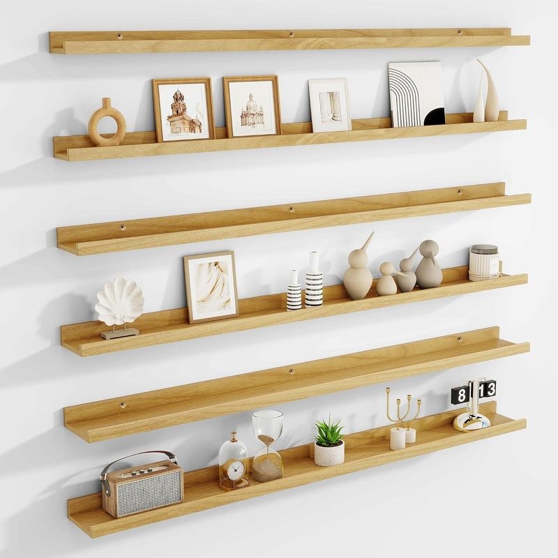 Picture Ledge Set of Six in Birch Plywood 900mm Wide
