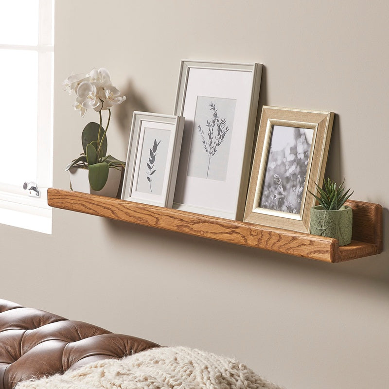 Picture Ledge in Solid Oak 1500mm Wide
