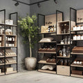 Retail Display Shelving System Cafe and Hospitality 1800mm Wide in Birch Plywood