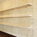 Retail Display Shelving System Shop Wall Bay 1200mm Wide in Birch Plywood