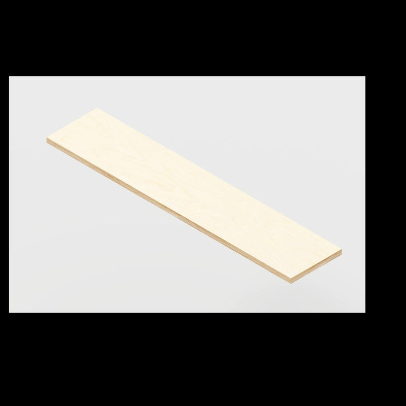 Shelf Board in Birch Plywood 1500mm Wide by 250mm Deep