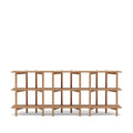 Track Shelving Starter Set Three Shelves 900mm Wide in Solid Oak