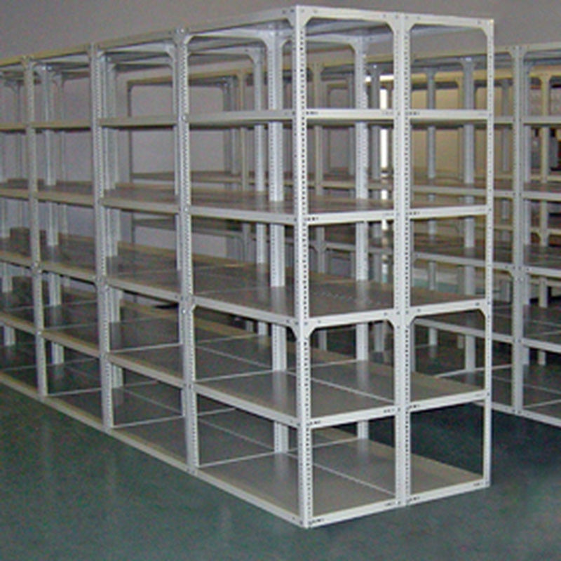 Whole Room Shelving System Three Wall Configuration in Powder Coated Steel